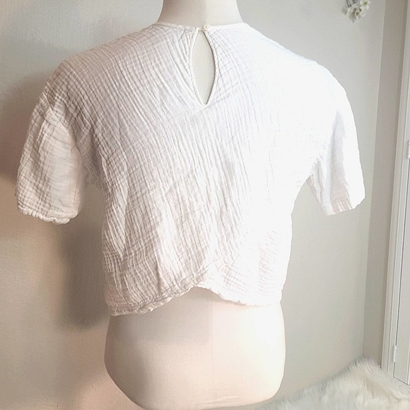 REVOLVE x DAVID LERNER SIMONE OVERLAP CROP TEE CROPPED CREWNECK PACK KEYHO… - Picture 8 of 10